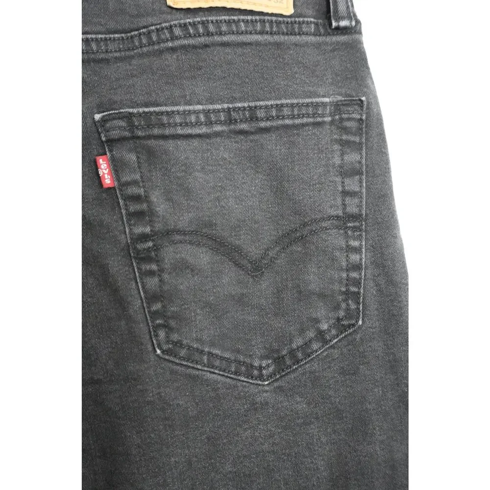 Levi‎ Strauss & Co 502 Men's Black Denim Jeans 33Wx32L